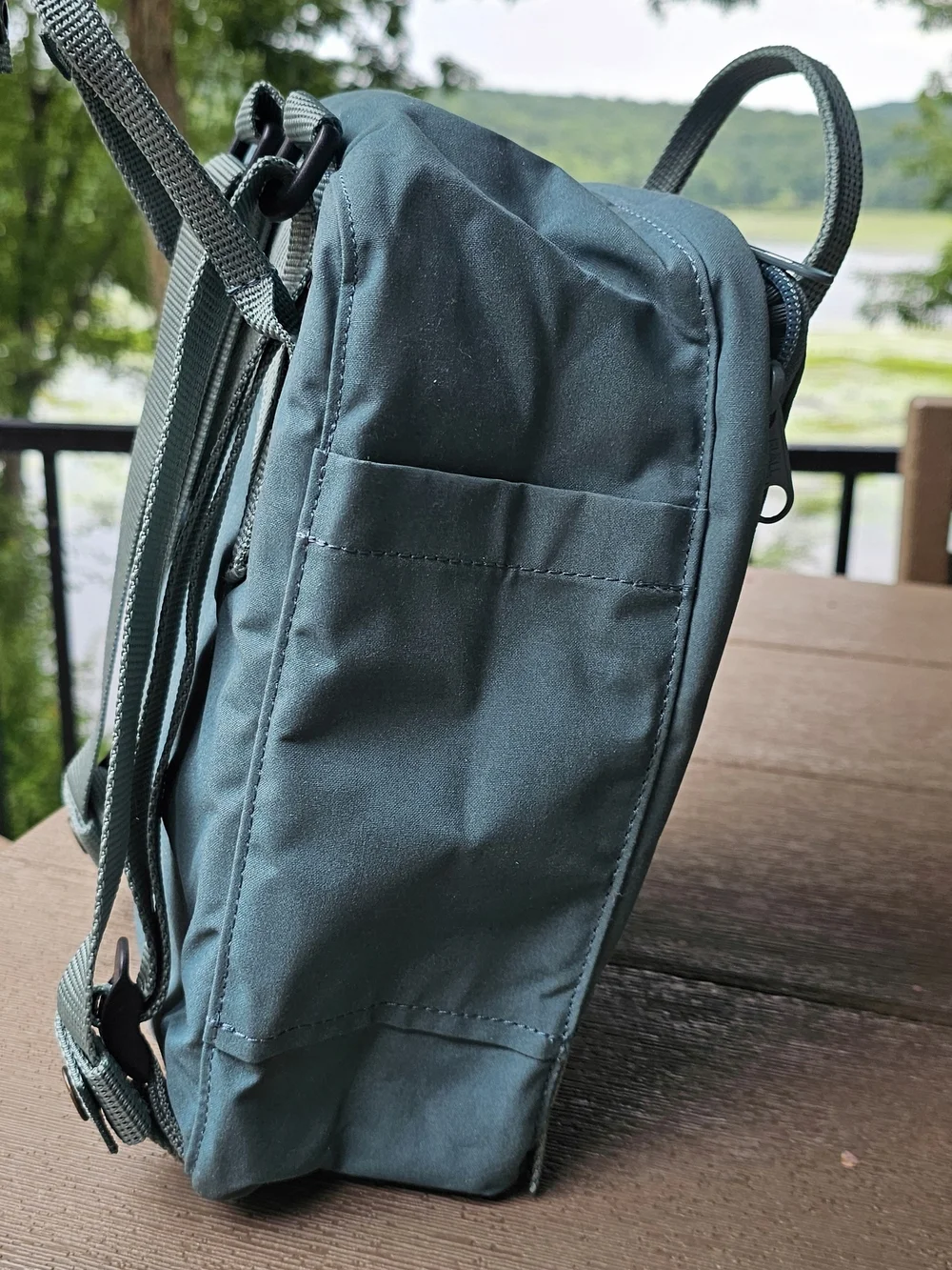Fjallraven Kanken Mini Backpack Blue Green Teal NEW Without Tags Seat Pad